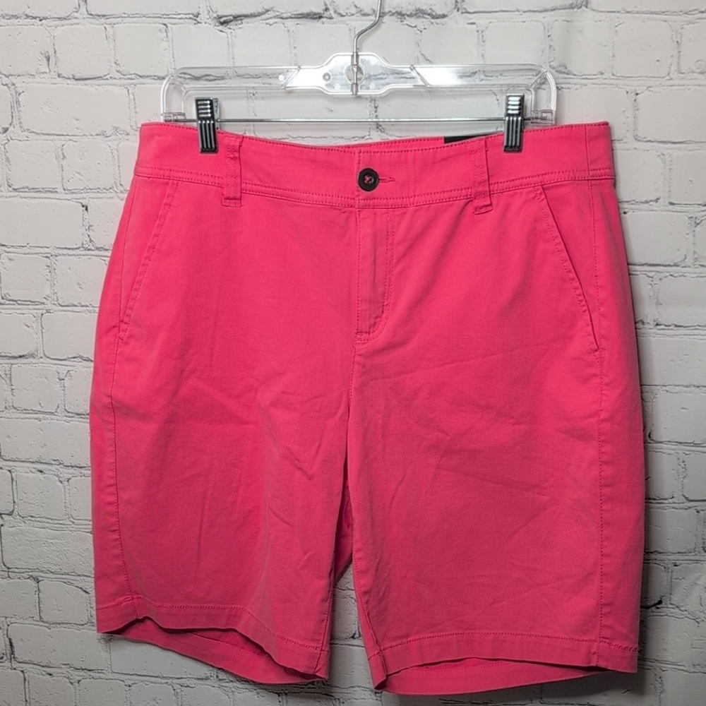 NWT Lane Bryant 4 Season Bermuda Shorts Salmon